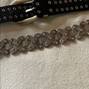 Black studded belt